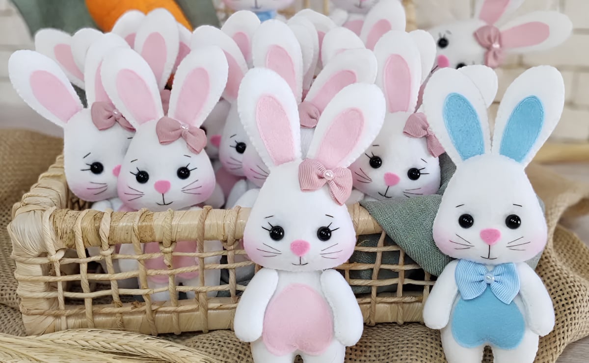 70 модела на зайчета от филц за украса на вашия Великден