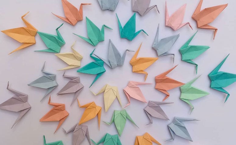اوریگامی: کاغذ کی سجاوٹ کے لیے سبق اور تخلیقی خیالات