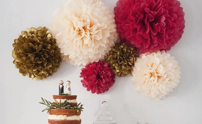 Bunga kertas tisu: tutorial dan 55 ide halus untuk dekorasi