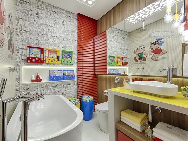 حمام الأطفال: 50 إلهامًا للديكور يستهدف الصغار