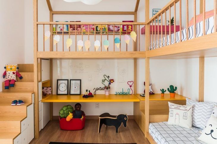 Łóżka dla dzieci: 45 kreatywnych opcji dla snu, zabawy i marzeń