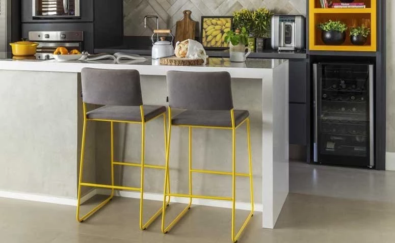Meja dapur: 50 model fungsional dan cantik untuk ruang Anda