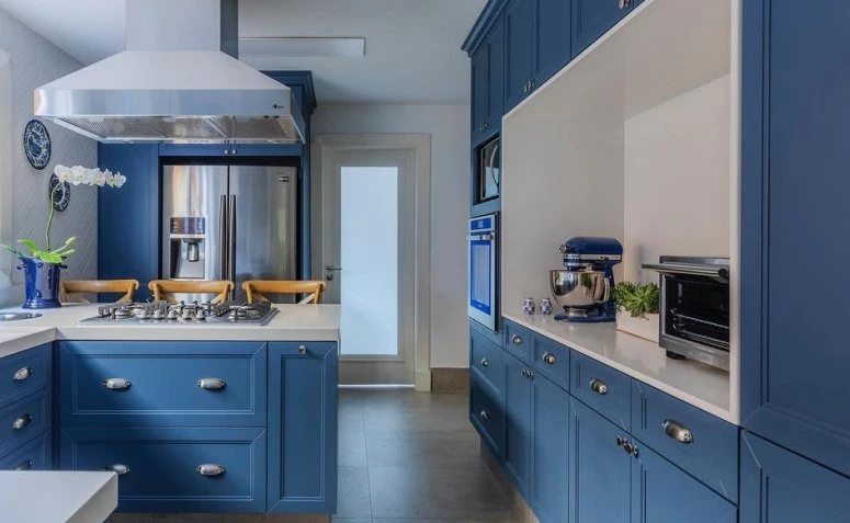 60 inspiring ideas to have a blue kitchen cabinet