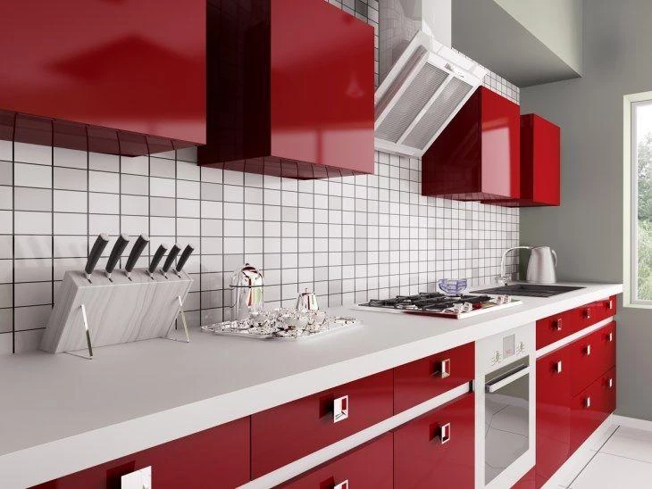 50 dapur merah untuk rumah yang penuh dengan kepribadian