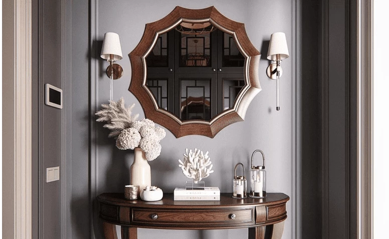 55 ideeën van dressoir met spiegel om praktisch te decoreren