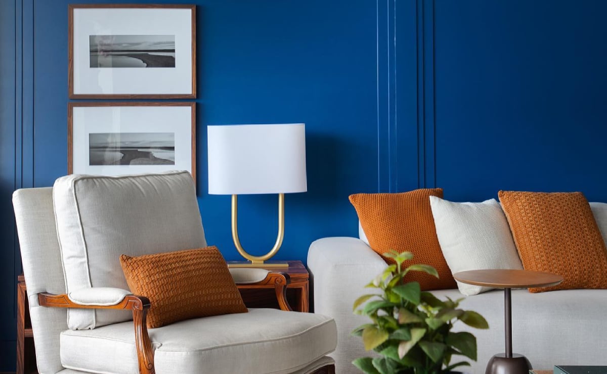Indigo blå: hvordan du bruger denne farve i miljøer og fremhæver din dekoration