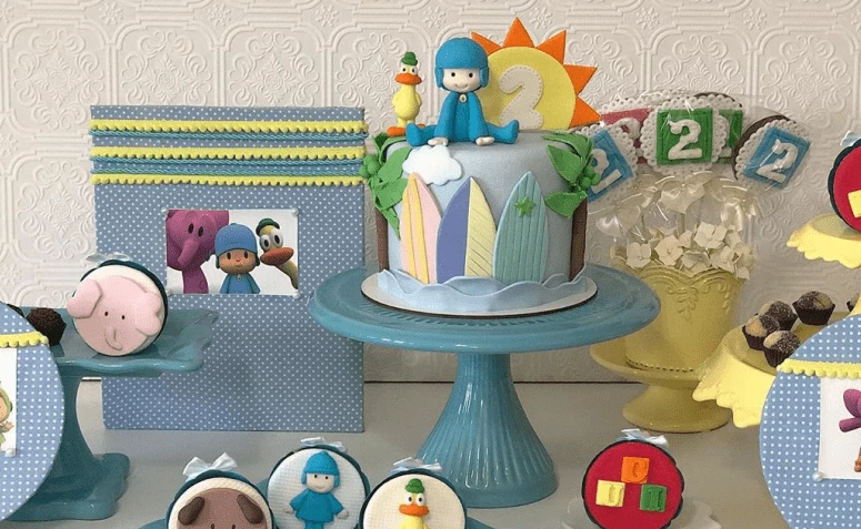 ポコヨのケーキ：この魅力的なキャラクターから80のインスピレーションを得た。