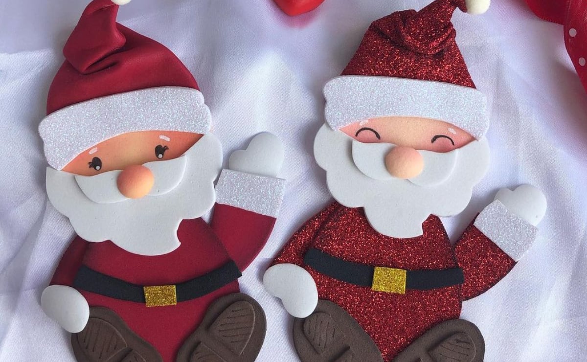 20 bones idees de Pare Noel d'EVA per decorar el teu Nadal