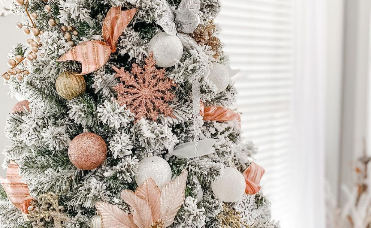 25 σχέδια χριστουγεννιάτικου δέντρου από ροζ χρυσό για μια κομψή διακόσμηση