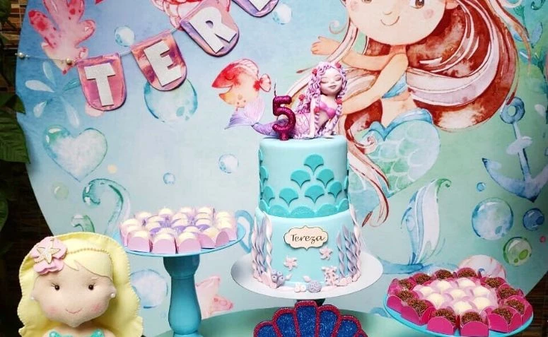 Meerjungfrauen-Torte: 50 Modelle mit unglaublichen Farben und Details