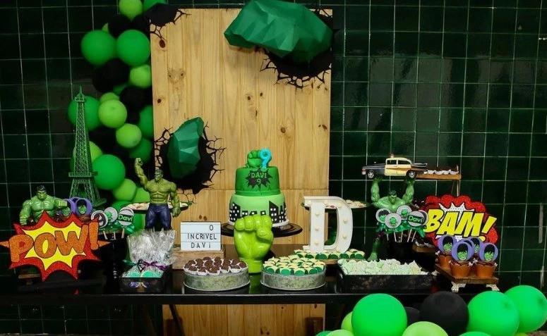 Hulk парти: 60 идеи и видеоклипове за смазващо събитие