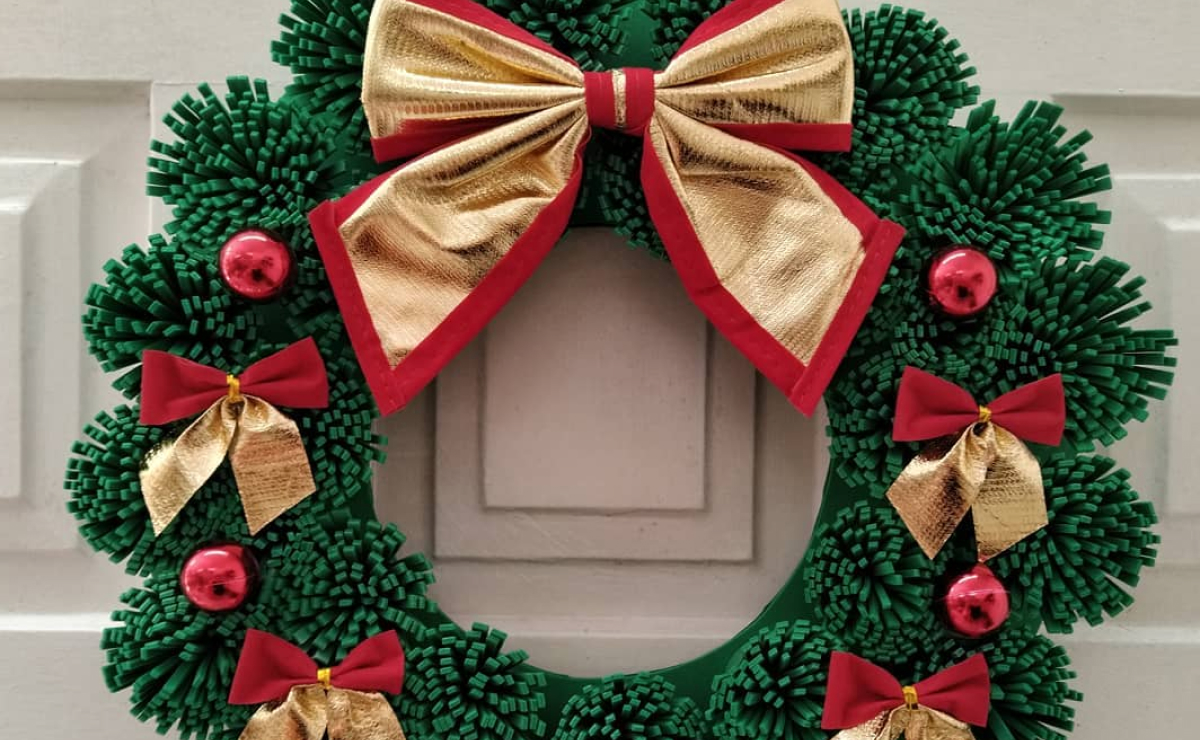 50 E.V.A.E. Christmas wreath ideas for decorating the house at the end of the year