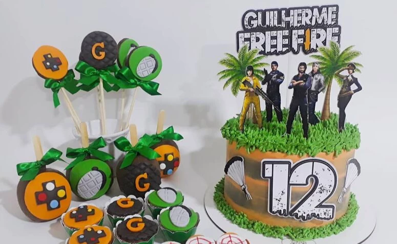 Free Fire Cake: 55 model û dersên bi gelek çalakî û serpêhatî