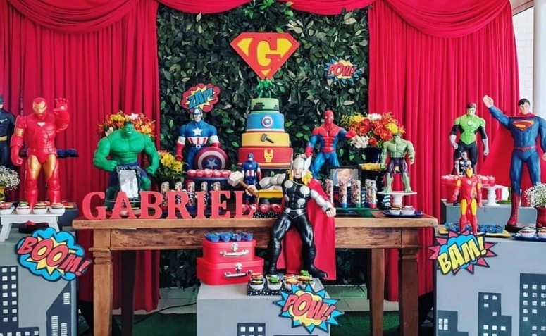 Süper kahramanlar partisi: 80 harika dekorasyon fikri ve öğreticiler