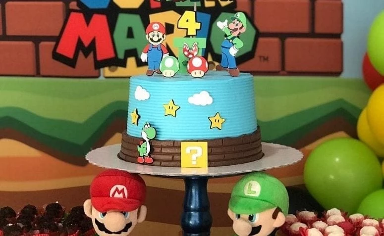 90 foto's fan Super Mario-cake foar leafhawwers fan fideospultsjes