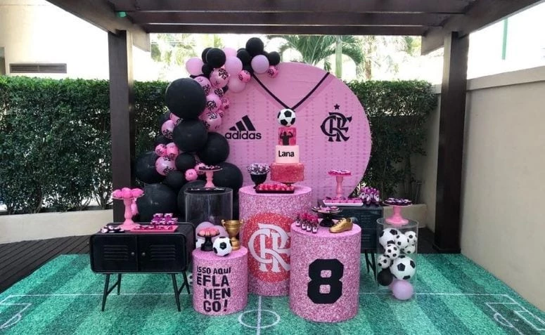 Pink Flamengo party: 70 ideas for your celebration
