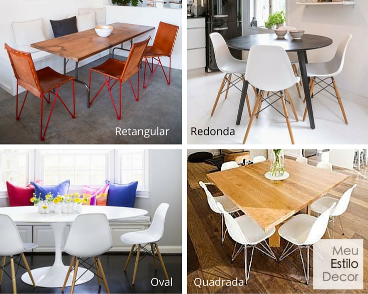 Okrugli, kvadratni ili pravokutni stol: kako odabrati najbolju opciju?