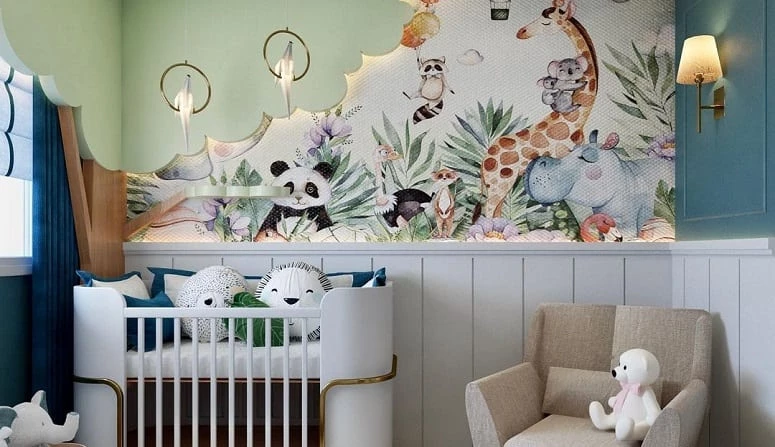 30 safari vauvan huoneen kuvia hauska sisustus