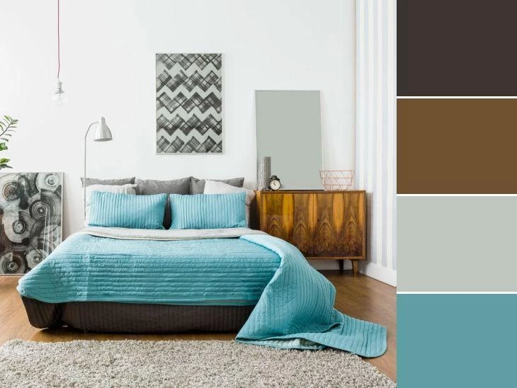 20 палети на бои за двокреветна спална соба кои можете да ги користите во составот на декор