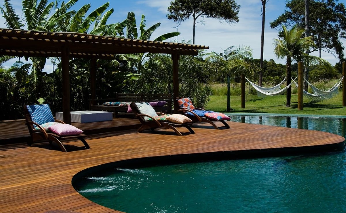 Get personality outdoors with wooden decks