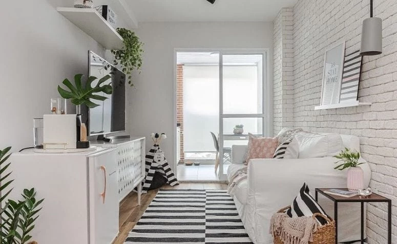 70 ideas de decoración elegante para un cuarto de apartamento pequeno